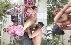 Big Boob Desi Wife Blowjob and Fucking