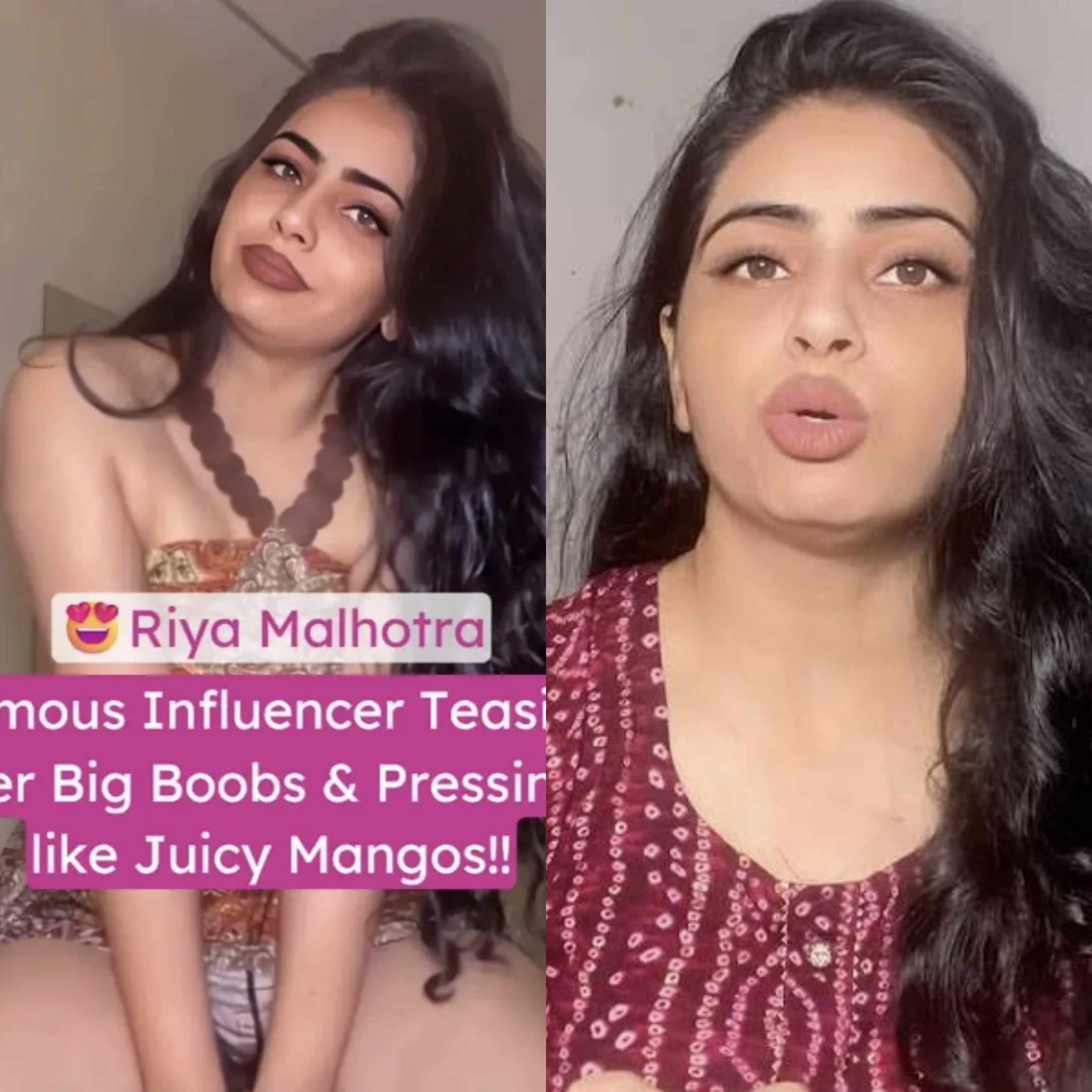 Youtuber Riya Malhotra Nude Video Teasing her Big Boobs